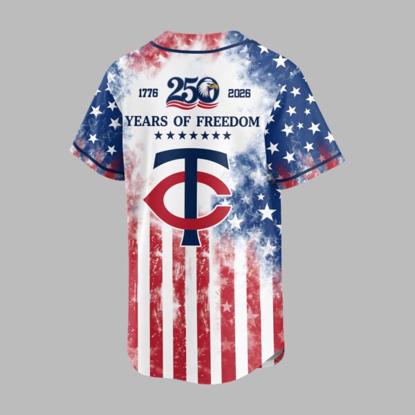 Alternative view of Minnesota Twins 250 Years of Freedom Celebration Premium Jersey PH00006