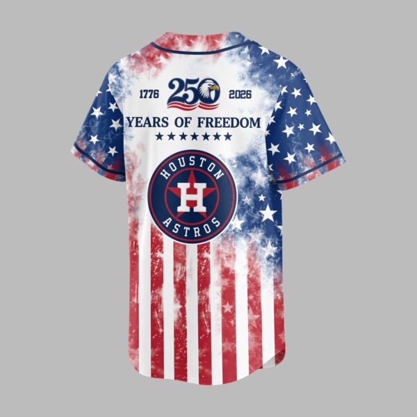 Alternative view of Houston Astros 250 Years of Freedom Celebration Premium Jersey PH00006