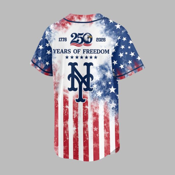 Alternative view of New York Mets 250 Years of Freedom Celebration Premium Jersey PH00006