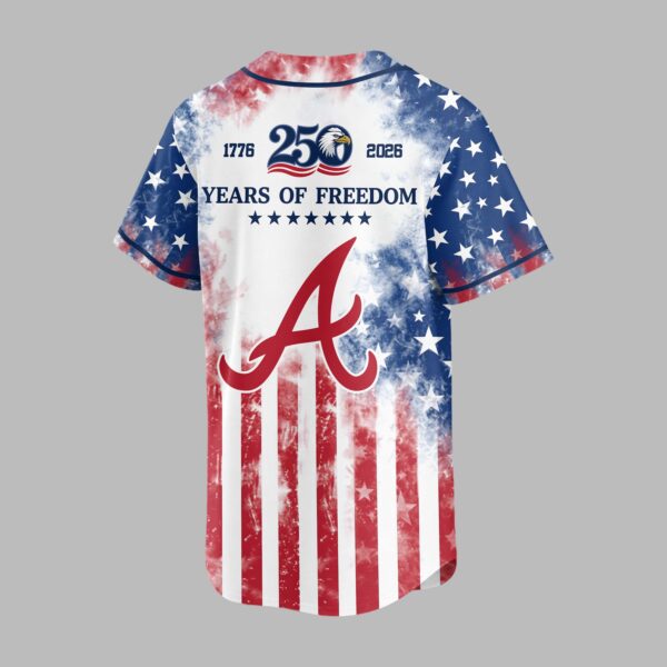 Alternative view of Atlanta Braves 250 Years of Freedom Celebration Premium Jersey PH00006