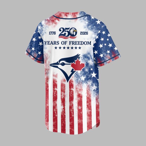 Alternative view of Toronto Blue Jays 250 Years of Freedom Celebration Premium Jersey PH00006