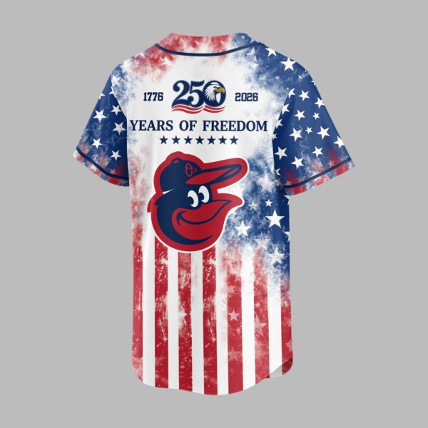 Alternative view of Baltimore Orioles 250 Years of Freedom Celebration Premium Jersey PH00006
