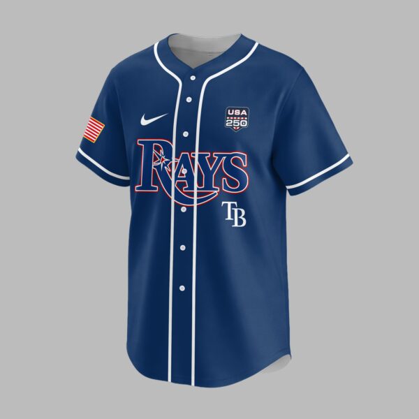 Alternative view of Tampa Bay Rays X 250 Years Of Freedom Premium Jersey PVT009