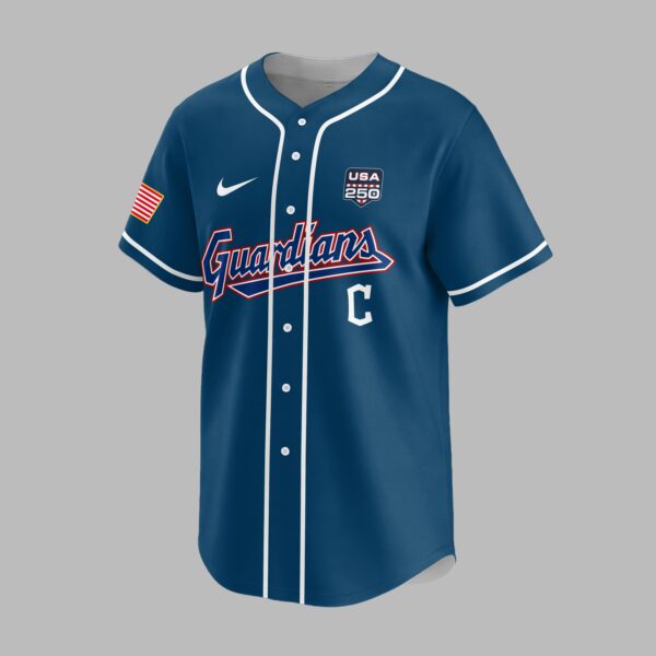 Alternative view of Cleveland Guardians X 250 Years Of Freedom Premium Jersey PVT009