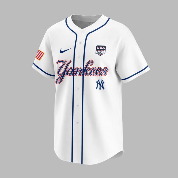 Alternative view of New York Yankees X 250 Years Of Freedom Premium Jersey PVT009