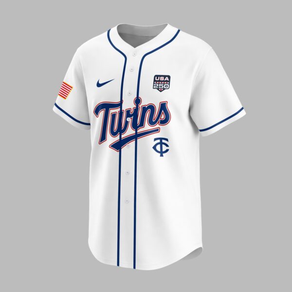 Alternative view of Minnesota Twins X 250 Years Of Freedom Premium Jersey PVT009