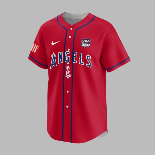 Alternative view of Los Angeles Angels X 250 Years Of Freedom Premium Jersey PVT009
