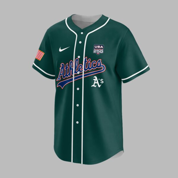 Alternative view of Oakland Athletics X 250 Years Of Freedom Premium Jersey PVT009
