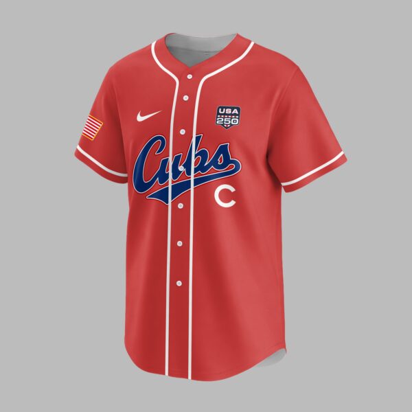 Alternative view of Chicago Cubs X 250 Years Of Freedom Premium Jersey PVT009