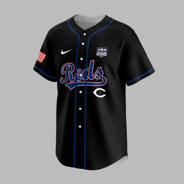 Alternative view of Cincinnati Reds X 250 Years Of Freedom Premium Jersey PVT009