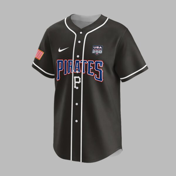 Alternative view of Pittsburgh Pirates X 250 Years Of Freedom Premium Jersey PVT009