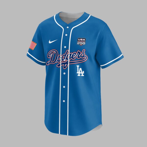 Alternative view of Los Angeles Dodgers X 250 Years Of Freedom Premium Jersey PVT009