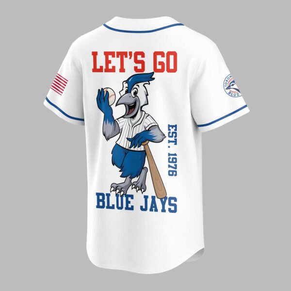 Alternative view of Toronto Blue Jays Classic Mascot Baseball Jersey LT0009