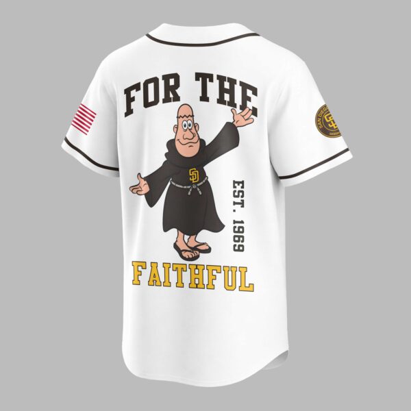 Alternative view of San Diego Padres Classic Mascot Baseball Jersey LT0009