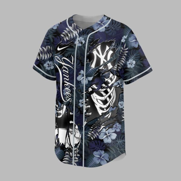 Alternative view of New York Yankees x Skeleton Baseball Jersey PVT010