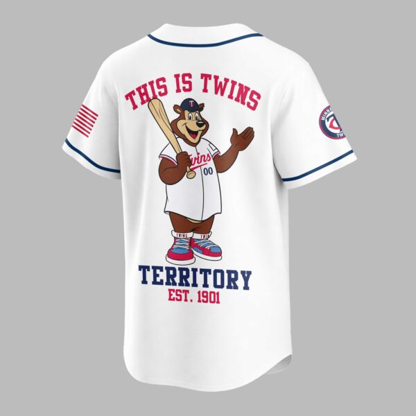Alternative view of Minnesota Twins Classic Mascot Baseball Jersey LT0009