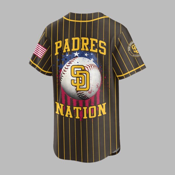 Alternative view of San Diego Padres USA Flag Edition Premium Baseball Jersey PH00007