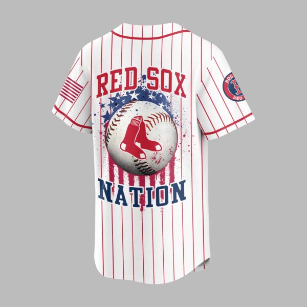 Alternative view of Boston Red Sox USA Flag Edition Premium Baseball Jersey PH00007