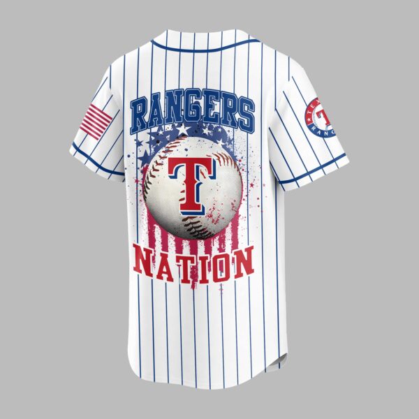 Alternative view of Texas Rangers USA Flag Edition Premium Baseball Jersey PH00007