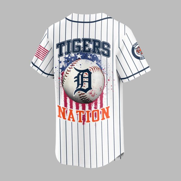 Alternative view of Detroit Tigers USA Flag Edition Premium Baseball Jersey PH00007