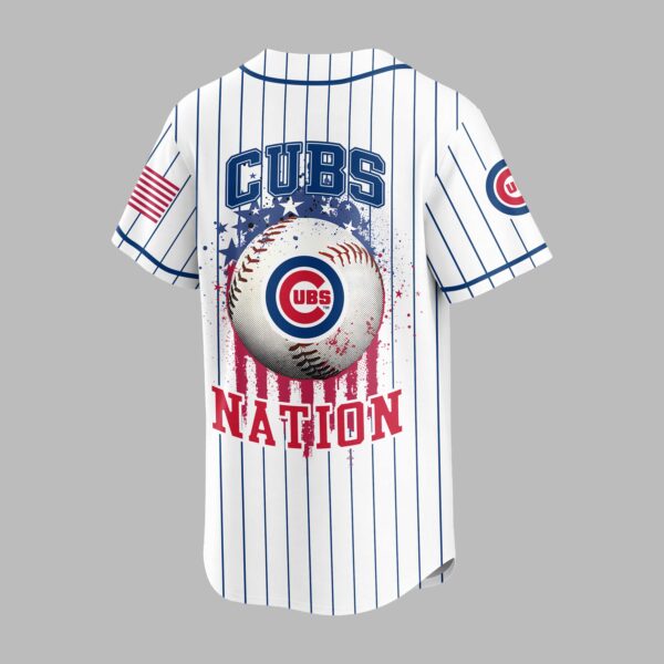 Alternative view of Chicago Cubs USA Flag Edition Premium Baseball Jersey PH00007