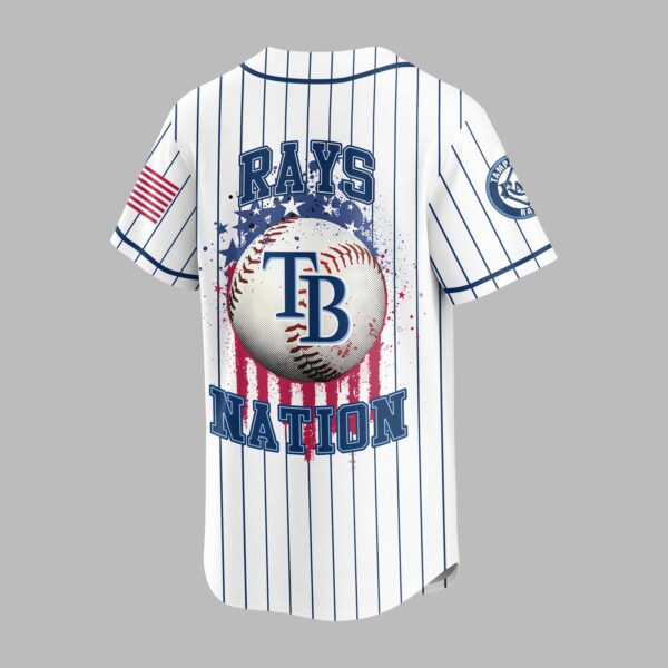 Alternative view of Tampa Bay Rays USA Flag Edition Premium Baseball Jersey PH00007