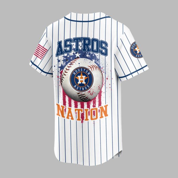 Alternative view of Houston Astros USA Flag Edition Premium Baseball Jersey PH00007