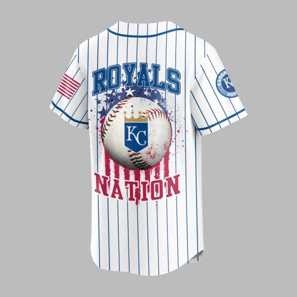 Alternative view of Kansas City Royals USA Flag Edition Premium Baseball Jersey PH00007