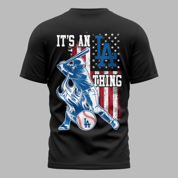 Alternative view of Los Angeles Dodgers x American Flag Premium Performance T-Shirt PH00004