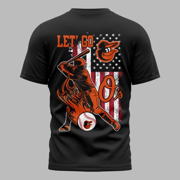 Alternative view of Baltimore Orioles x American Flag Premium Performance T-Shirt PH00004