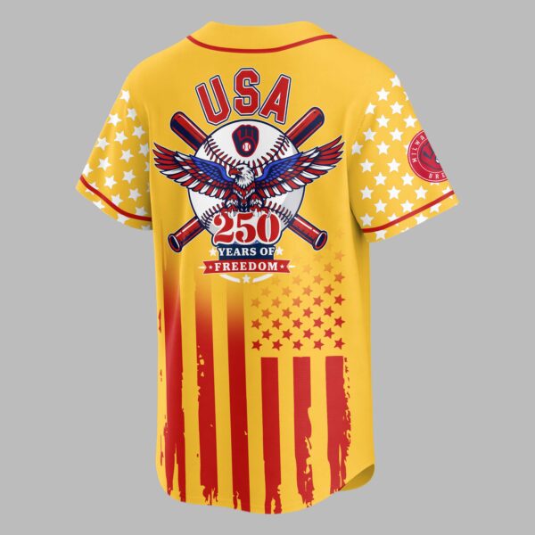 Alternative view of Milwaukee Brewers USA 250 Premium Jersey PL08