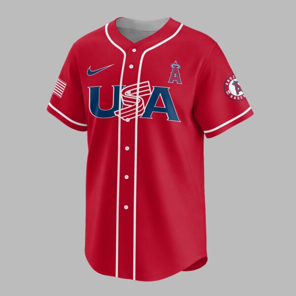 Alternative view of Los Angeles Angels Celebrating America’s 250th Premium Jersey LT0006