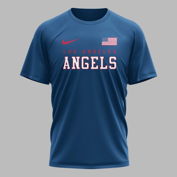 Alternative view of Los Angeles Angels x American Flag Premium Performance T-Shirt PH00004