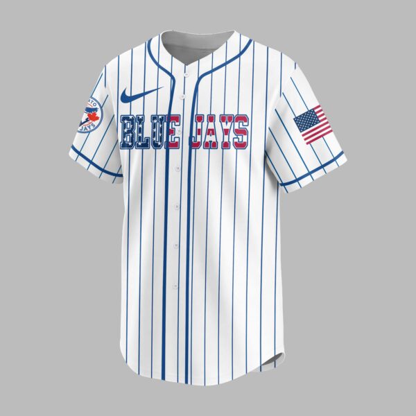 Alternative view of Toronto Blue Jays USA Flag Edition Premium Baseball Jersey PH00007