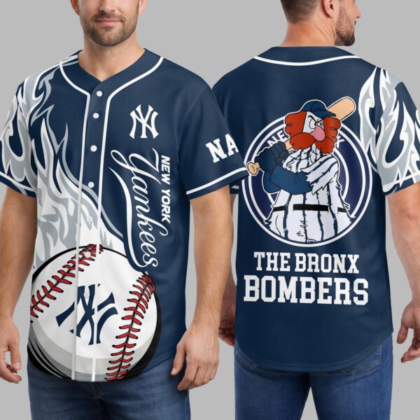 Alternative view of New York Yankees Premium Baseball Jersey PVT005