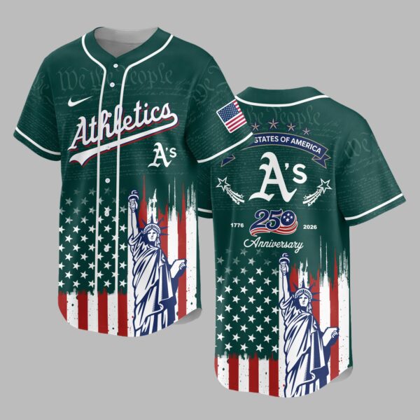 Oakland Athletics X America’s 250th Anniversary Premium Baseball Jersey PVT006