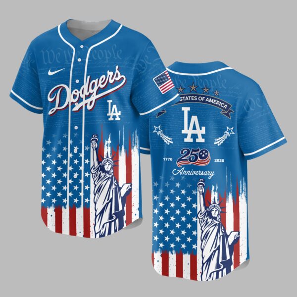 Los Angeles Dodgers X America’s 250th Anniversary Premium Baseball Jersey PVT006