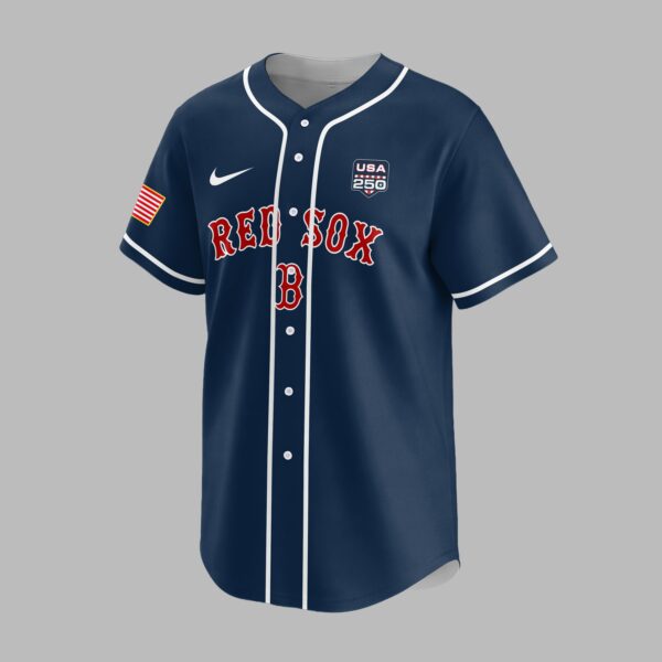 Alternative view of Boston Red Sox X 250 Years Of Freedom Premium Jersey PVT009