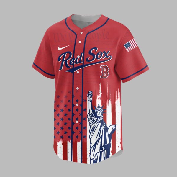 Alternative view of Boston Red Sox X America’s 250th Anniversary Premium Baseball Jersey PVT006