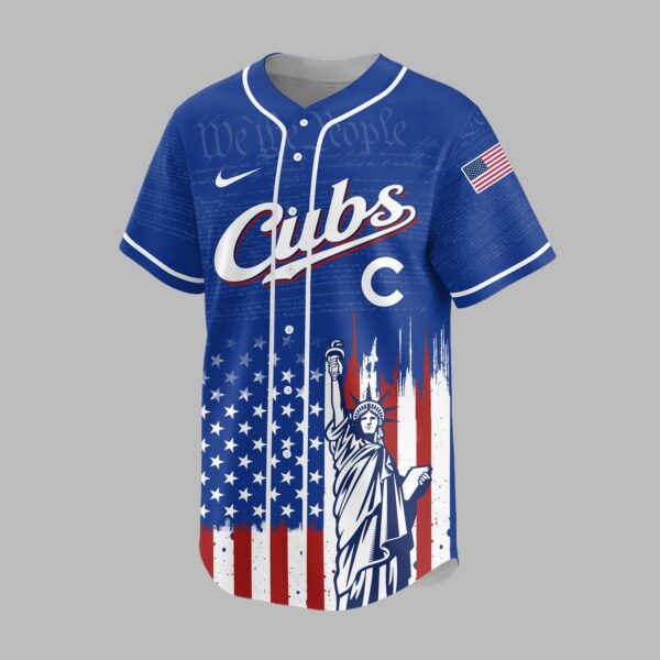 Alternative view of Chicago Cubs X America’s 250th Anniversary Premium Baseball Jersey PVT006